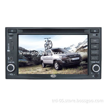Double DIN 6-inch TFT LCD Monitor for KIA Sportage, Pure 100% Touch, TV/Bluetooth/iPod/Rear Camera